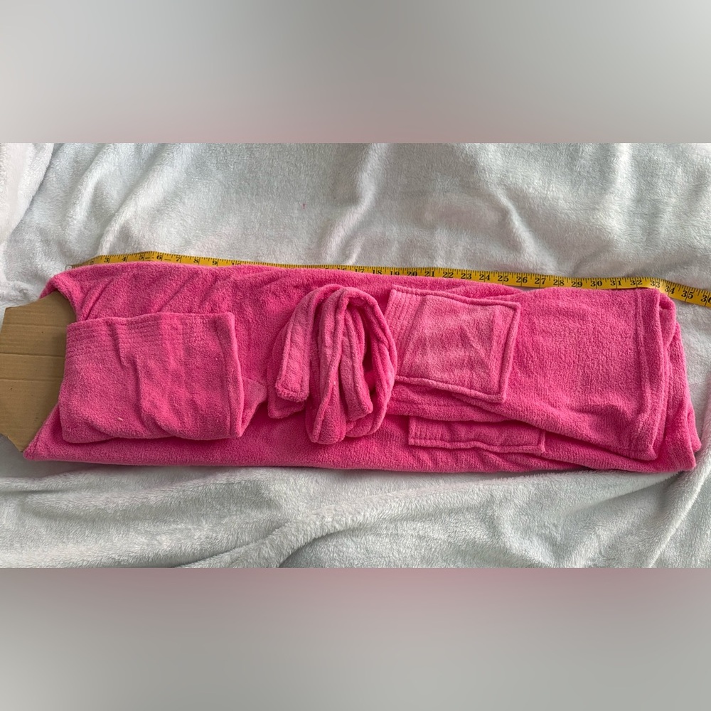 NWT Blue Star Pink Cozy Plush Bathrobe - Picture 7 of 8
